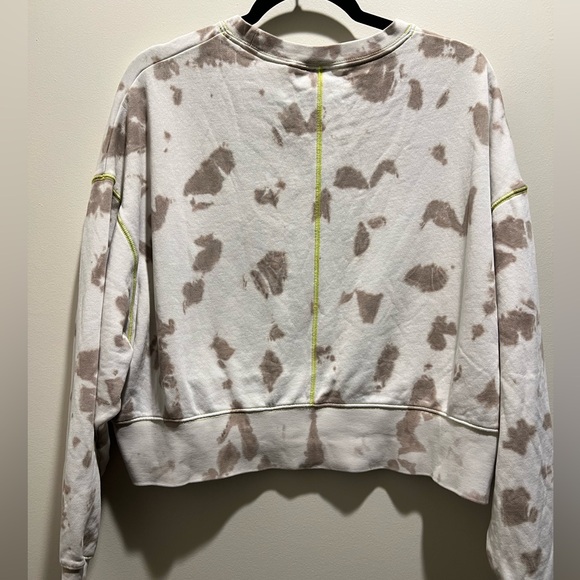 Nike womens cropped sweatshirt pullover cropped oversized tie dye size xs - Picture 6 of 6